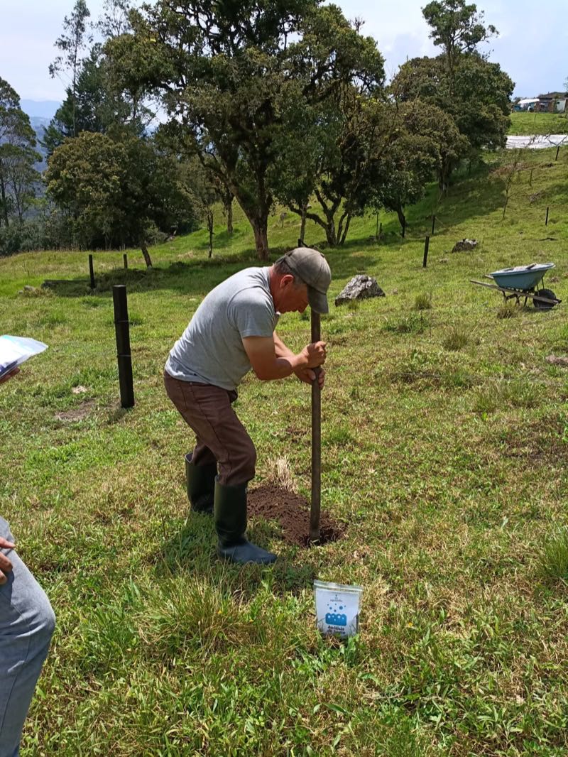 Toma de muestras de suelo en campo